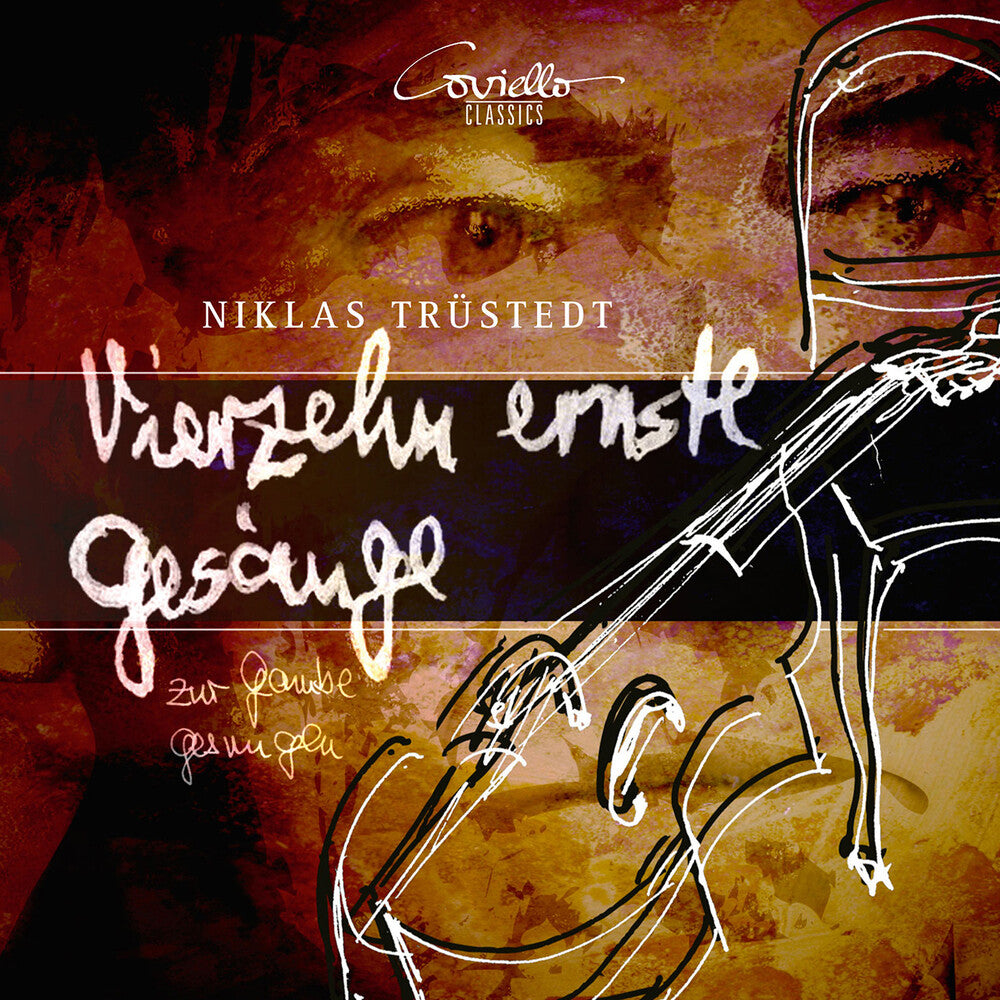 the album cover for Brahms / Dedekind / Trustedt - Vierzehn Ernste Gesange Zur Gambe Gesungen