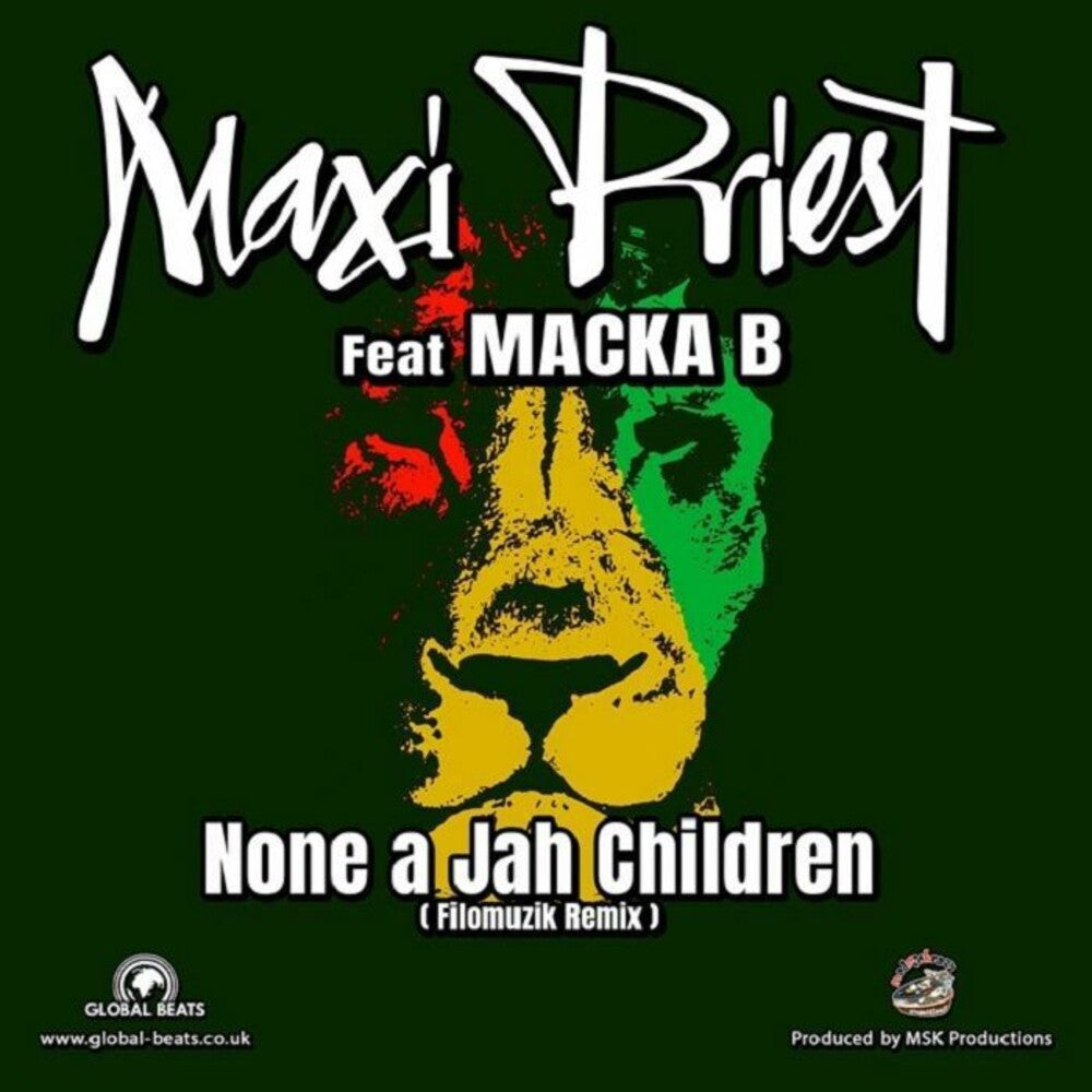 the album cover for Maxi Priest / Macka B - None A Jah Children Remixes (Uk)