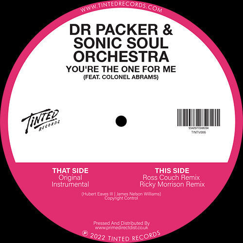 Dr Packer & Sonic Soul Orchestra - You're the One for Me Vinyl Record
