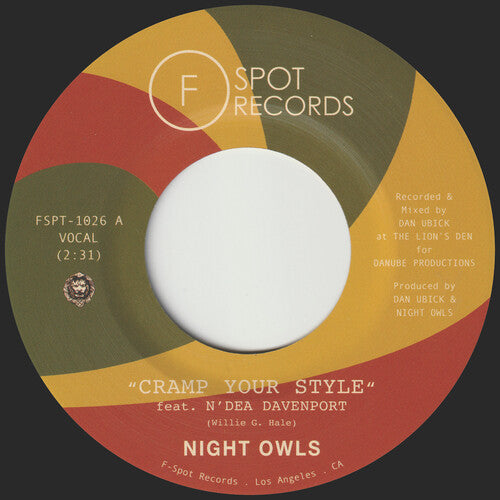 Night Owls - Cramp Your Style b/w Your Old Standby Vinyl Record