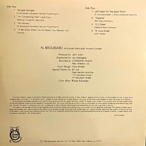 Al Broussard - Music of a Lifetime Vinyl Record