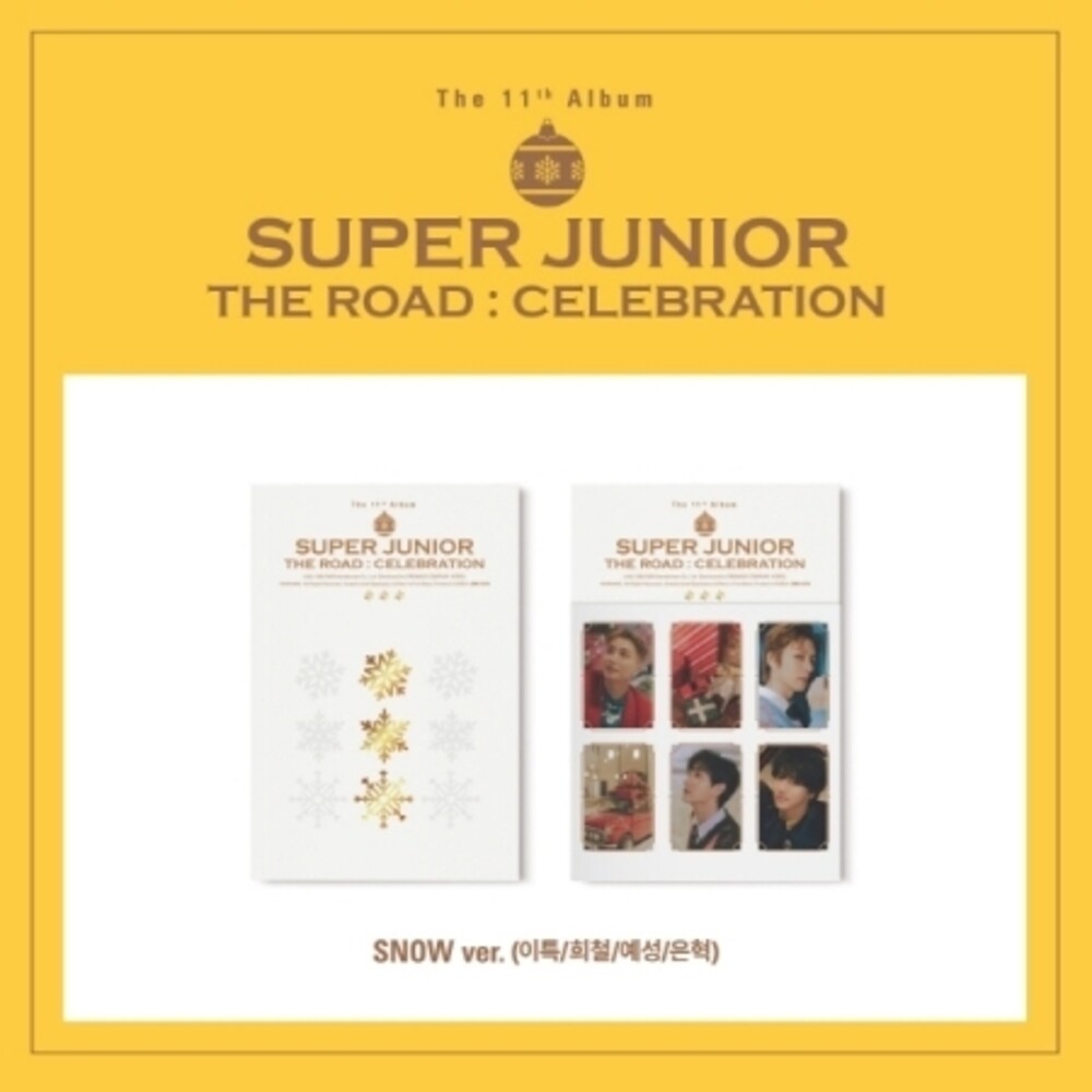the album cover for Super Junior - Road: Celebration (Snow Version) (Asia)