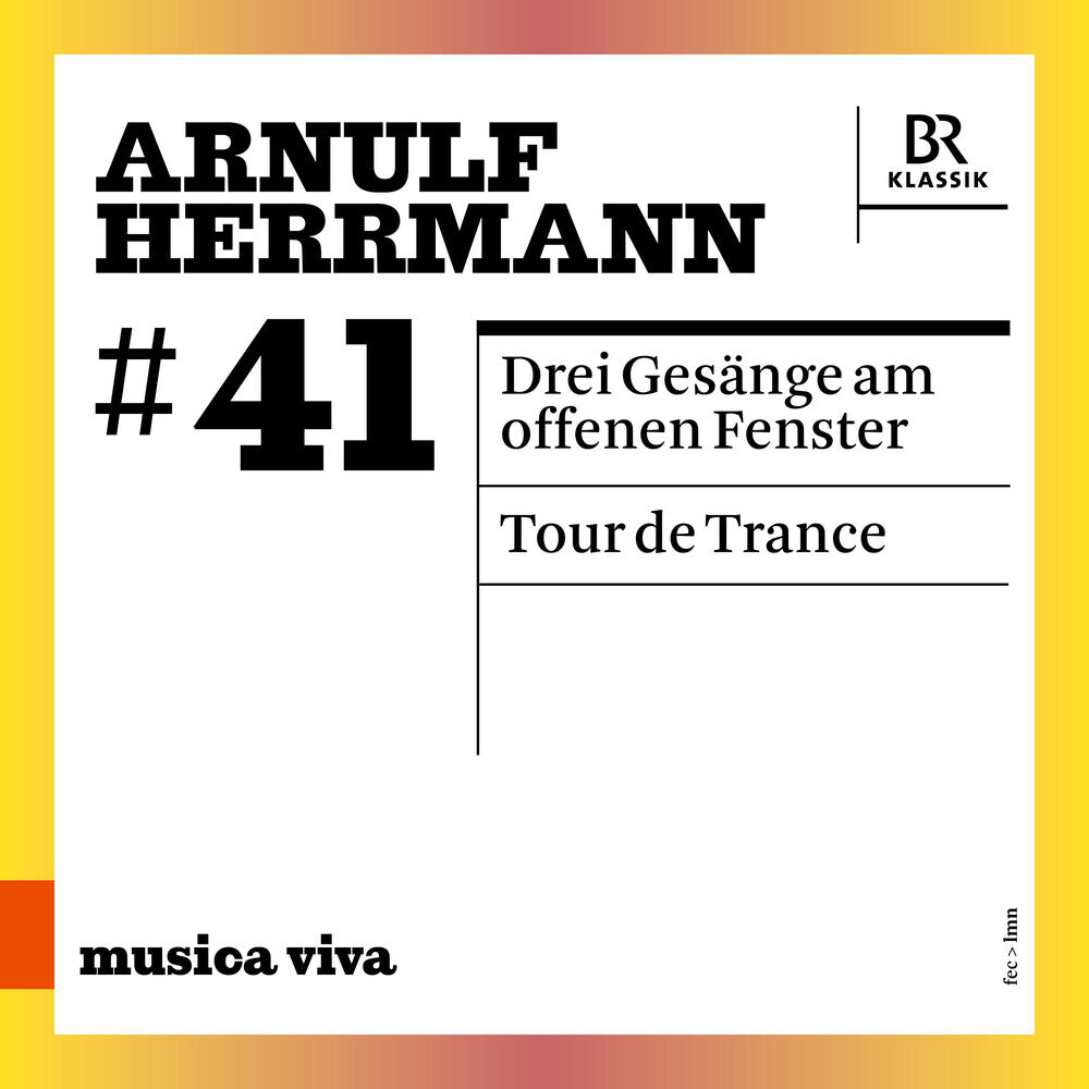 the album cover for Herrmann / Petersen - 3 Songs At The Open Window