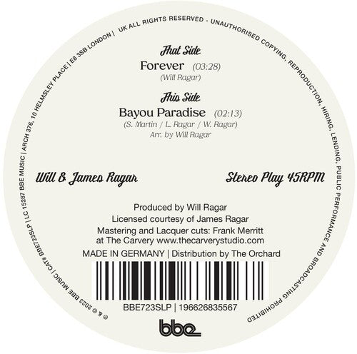 Ragar,will & James - Forever / Bayou Paradise - Vinyl Record