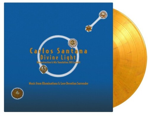 Carlos Santana - Divine Light: Reconstruction & Mix Translation By Bill Laswell (Yellow, Red & Black Marble) Vinyl Record