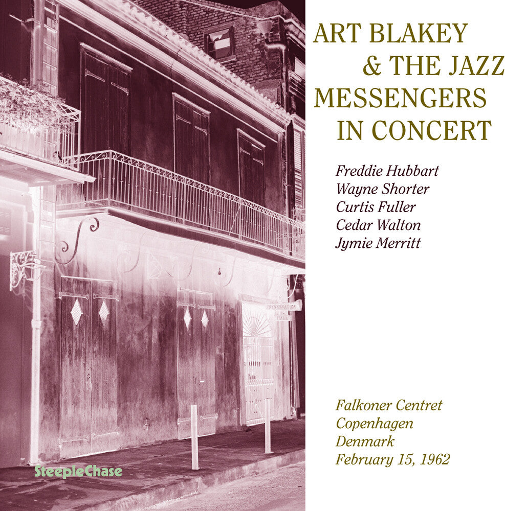 the album cover for Art Blakey / Jazz Messengers - In Concert