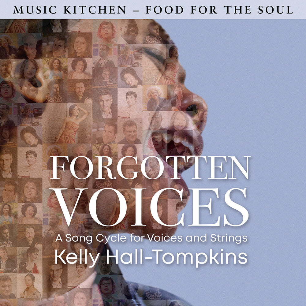 the album cover for Kelly Tompkins Hall - Forgotten Voices - A Song Cycle For Voices