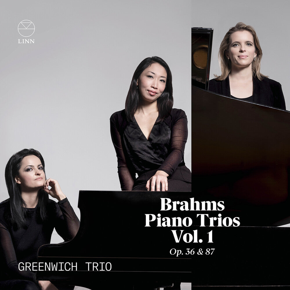 the album cover for Brahms / Greenwich Trio - Piano Trios Vol. 1, Op. 36 & 87