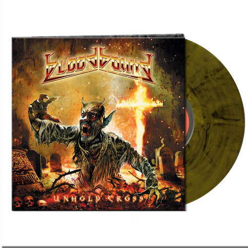 Bloodbound - Unholy Cross (Yellow & Black Marbled) Vinyl Record