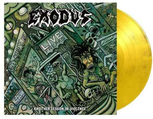Exodus - Another Lesson In Violence- Limited 180-Gram Yellow & Black Marble Colored Vinyl Vinyl Record