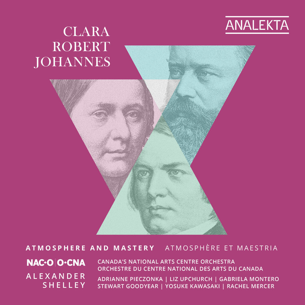 the album cover for Brahms / Shelley / Pieczonka - Clara, Robert, Johannes