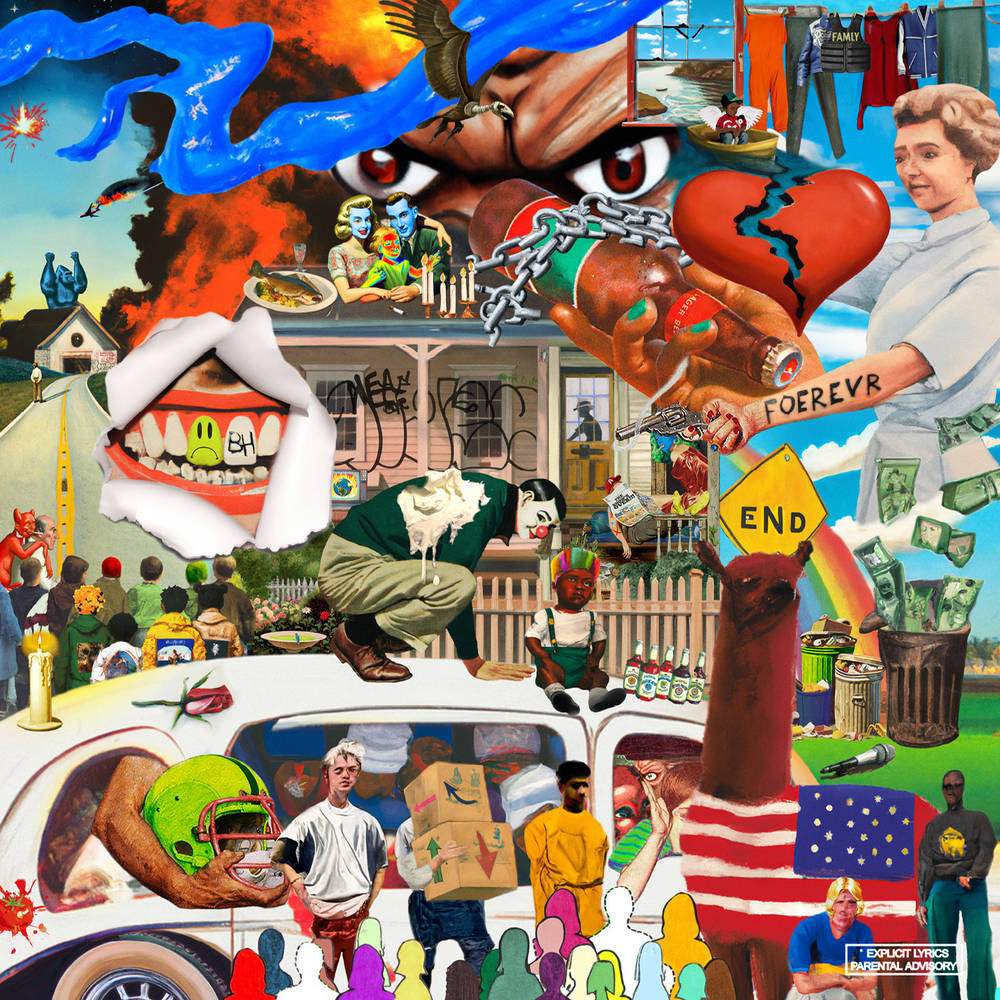the album cover for BROCKHAMPTON - The Family