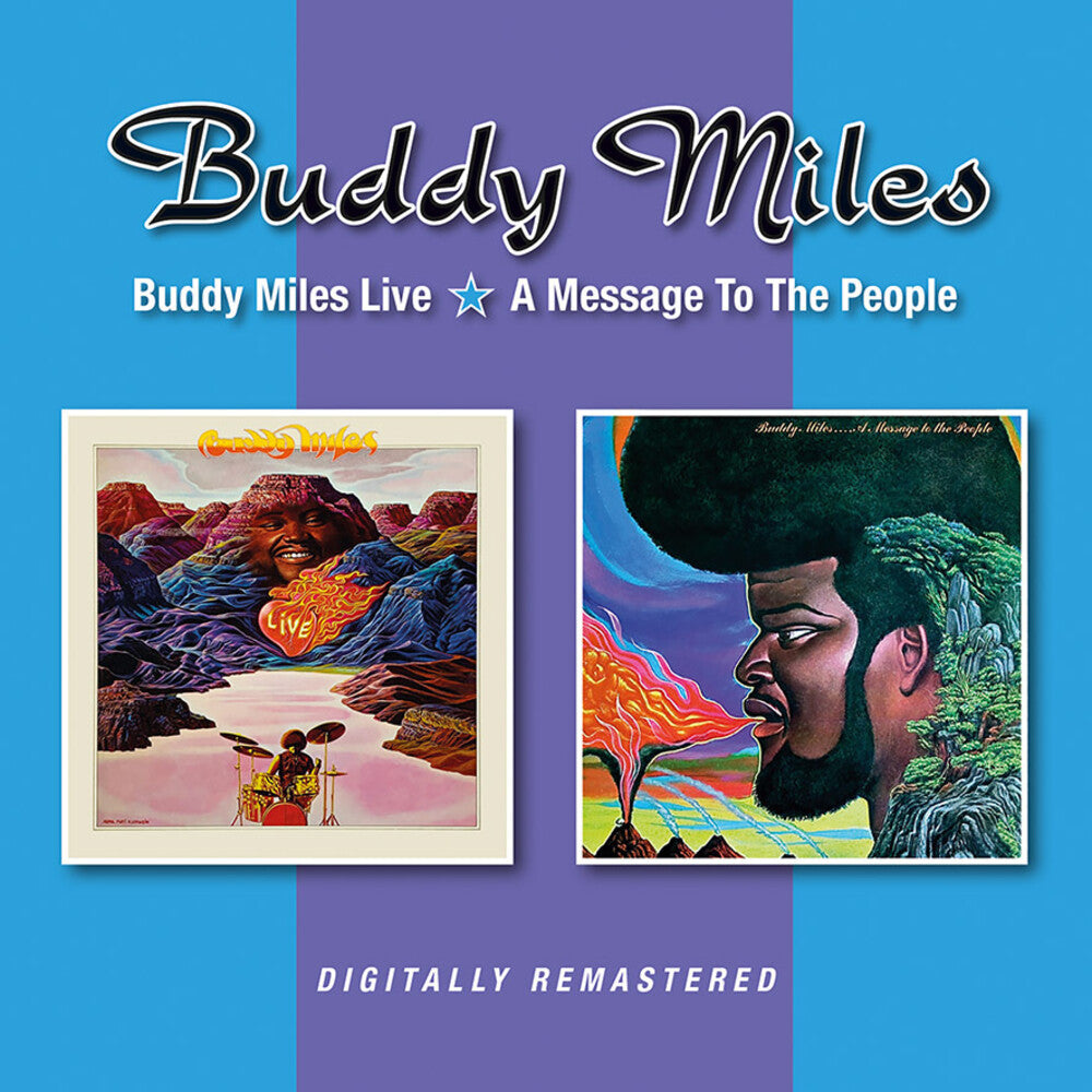 the album cover for Buddy Miles - Buddy Miles Live / Message For The People (Uk)