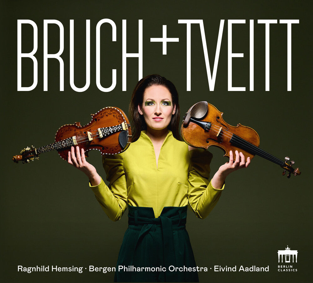 the album cover for Bruch / Hemsing / Bergen Symphony Orchestra - Bruch & Tveitt