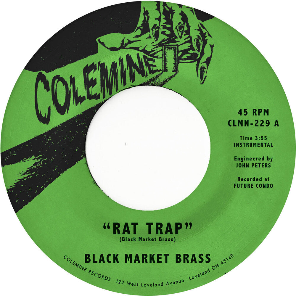 the album cover for Black Market Brass - Rat Trap / Chop Bop