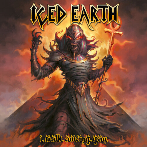 Iced Earth - I Walk Among You - Yellow/red/silver Vinyl Record