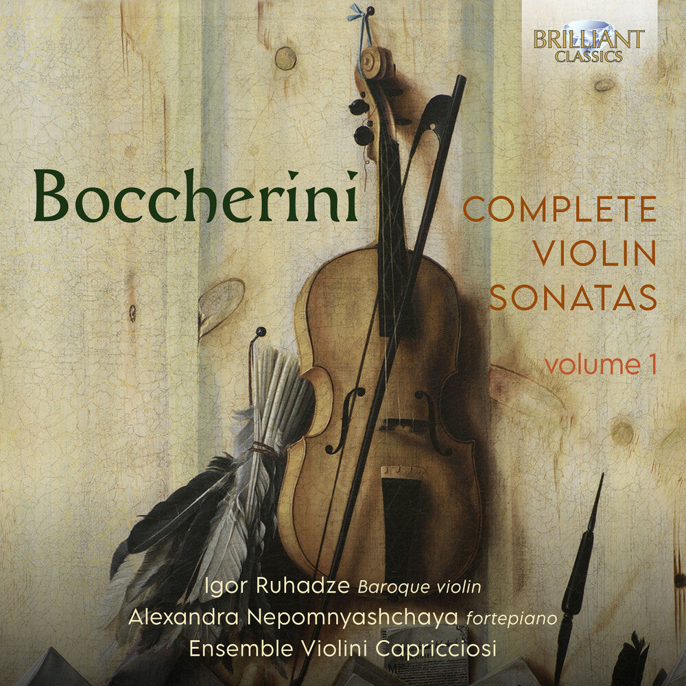 the album cover for Boccherini / Ruhadze / Nepomnyashchaya - Complete Violin Sonatas, Vol. 1