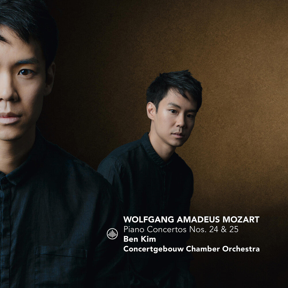 the album cover for Mozart / Kim - Piano Concertos Nos. 24 & 25