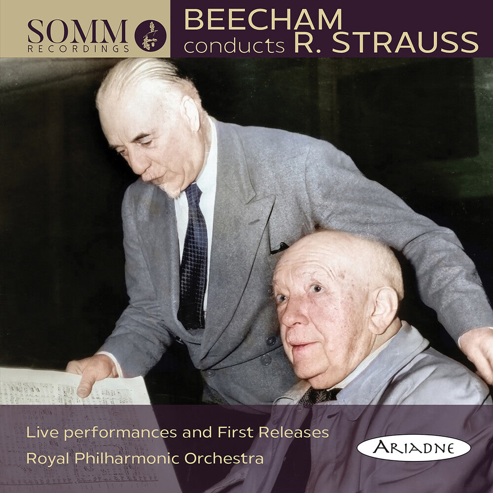 the album cover for Strauss / Roya Philharmonic Orchestra - Thomas Beecham Conducts R. Strauss