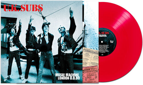 UK Subs - Music Machine London 8/8/80 - Red Vinyl Record
