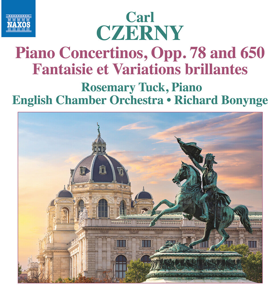 the album cover for Czerny / Tuck / English Chamber Orchestra - Piano Concertinos Opp. 78 & 650 Fantaisie Et