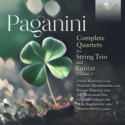 Paganini / Rowland / Bogdanovic - Complete Quartets For String Trio & Guitar Vol. 1 - Music CD