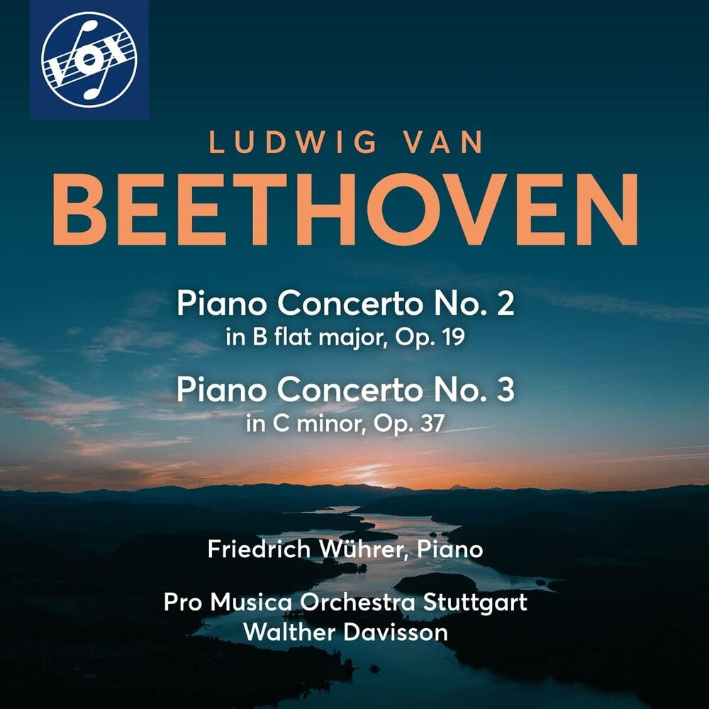 the album cover for Beethoven / Wuhrer / Stuttgart Pro Musica Orch - Piano Concertos Nos. 2 & 3