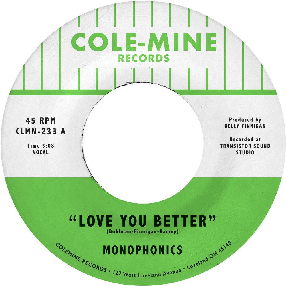 the album cover for Monophonics & Kelly Finnigan - Love You Better / Shape Of My Teardrops