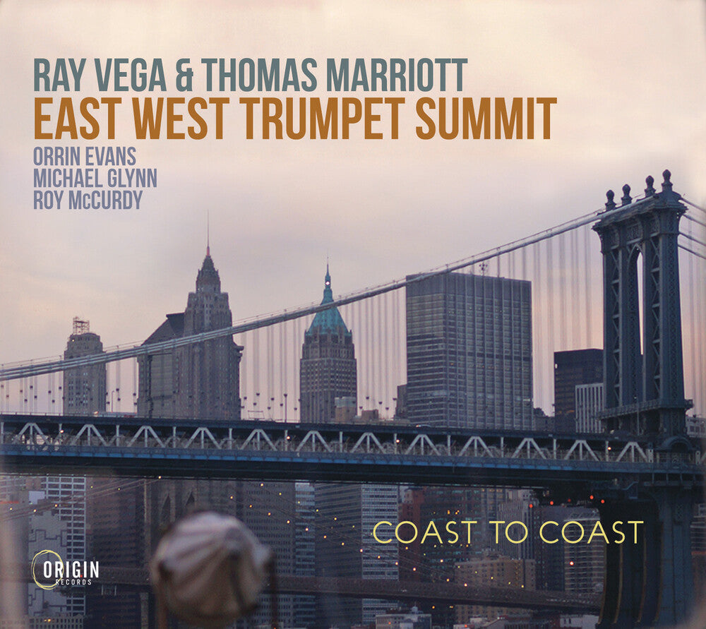 the album cover for Ray Vega / Marriott,Thomas - East West Trumpet Summit: Coast To Coast