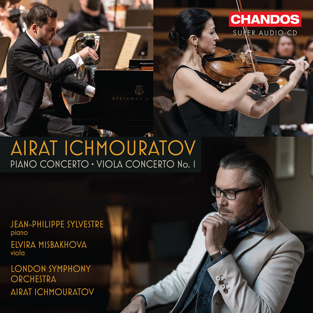 the album cover for Ichmouratov / Sylvestre / London Symphony Orch - Piano Concerto Viola Concerto No. 1 (Hybr)