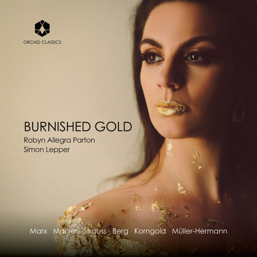 the album cover for Mahler / Berg / Korngold - Burnished Gold