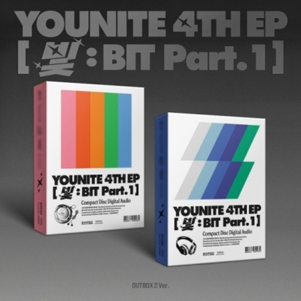 the album cover for Younite - 4th Ep (Light : Bit Part.1) (Stic) (Pcrd) (Phob)