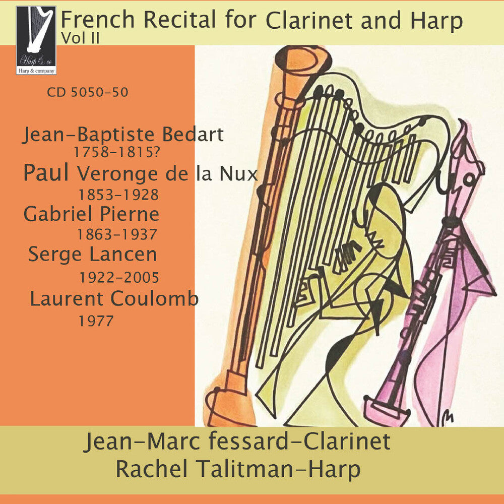 the album cover for Fessard, Jean-Marc / Talitman, Rachel - French Recital For Clarinet & Harp Vol II
