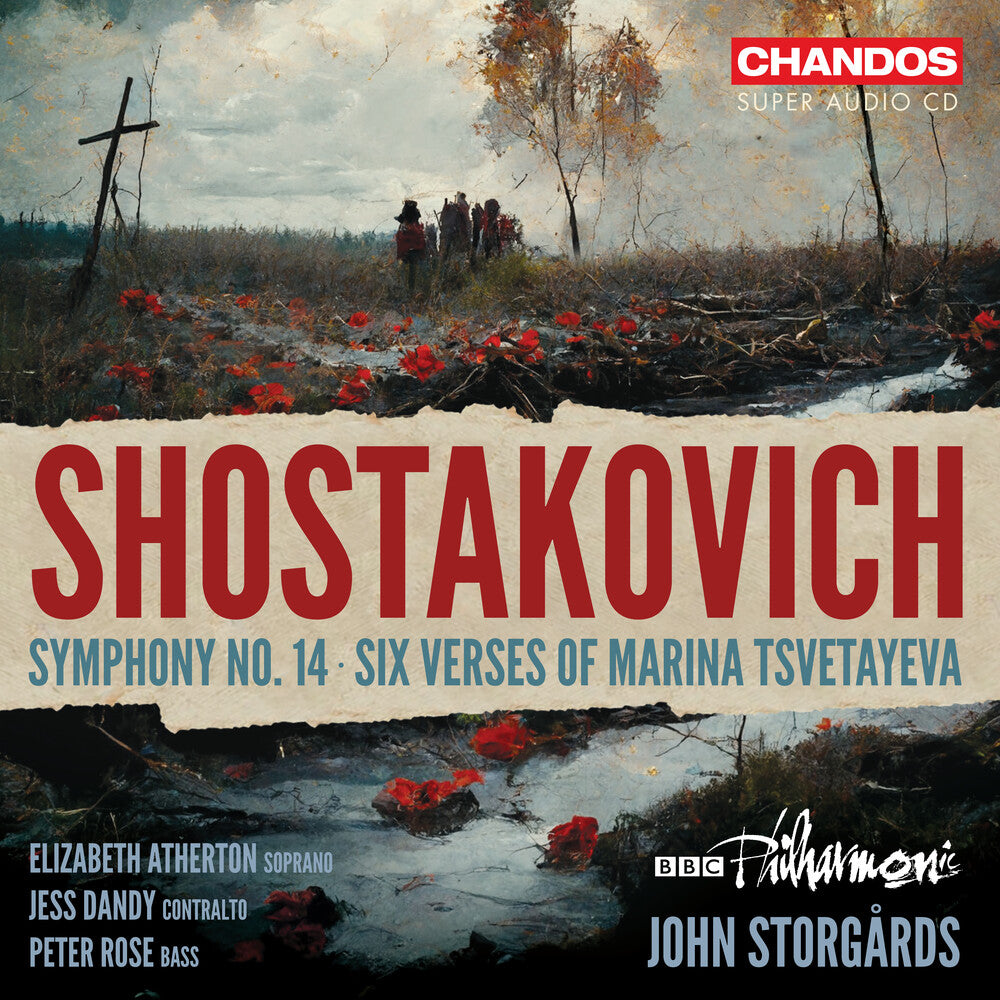 the album cover for Shostakovich / Atherton / Dandy - Symphony No. 14 (Hybr)