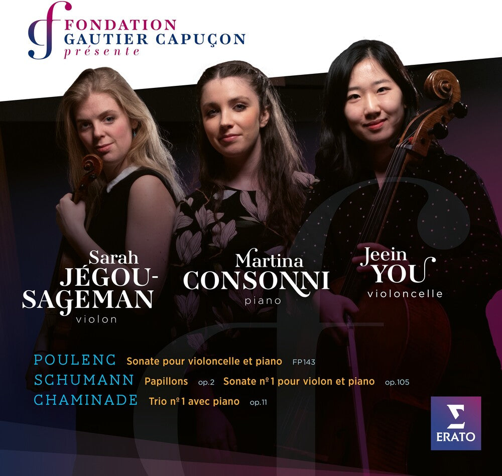 the album cover for Martina Consonni - Schumann Poulenc Chaminade (Fondation Gautier