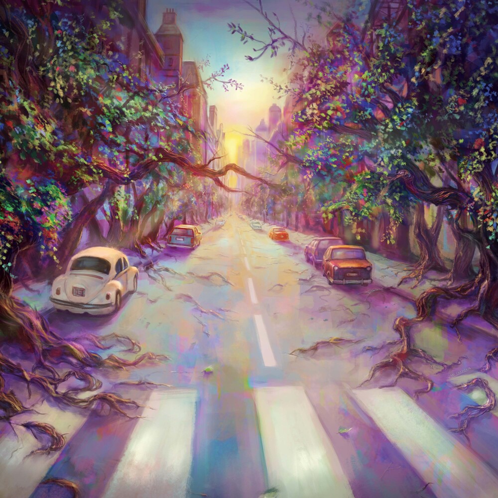 the album cover for Various Artists - Abbey Road Reimagined - A Tribute To The Beatles