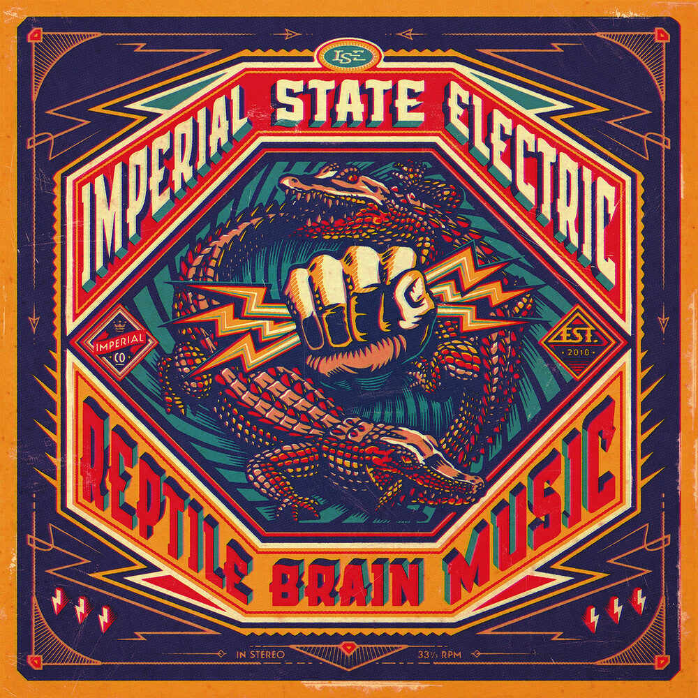 the album cover for Imperial State Electric - Reptile Brain Music