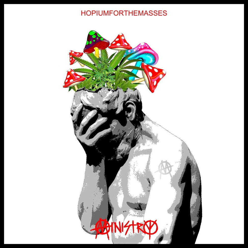 the album cover for Ministry - Hopiumforthemasses