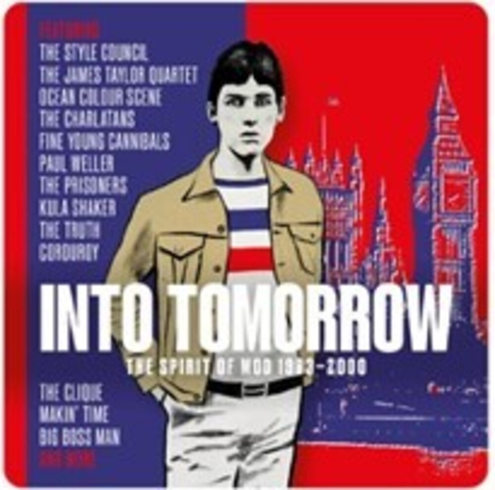 the album cover for Into Tomorrow: Spirit Of Mod 1983-2000 / Various - Into Tomorrow: Spirit Of Mod 1983-2000 / Various