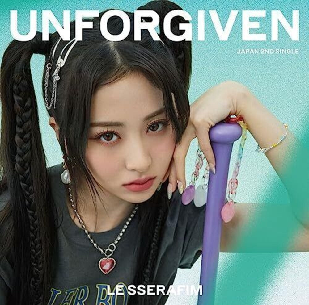 the album cover for LE SSERAFIM - Unforgiven - Huh Yunjin Version (Jpn)