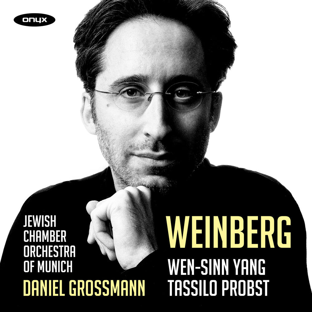 the album cover for Jewish Chamber Orchestra Munich - Weinberg: Concertino For Vc & Str Orch Op. 42 & 43