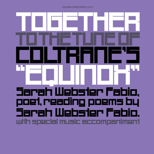 Fabio,sarah Webster - Together To The Tune Of Coltrane's Equinox - Vinyl Record