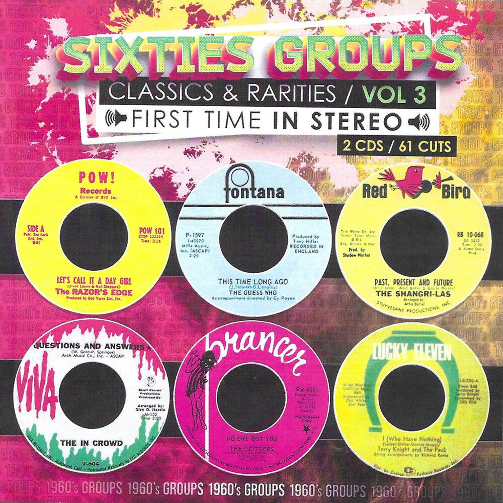 the album cover for Sixties Groups Classics & Rarities Vol. 3 / Var - Sixties Groups Classics & Rarities Vol. 3 / Var