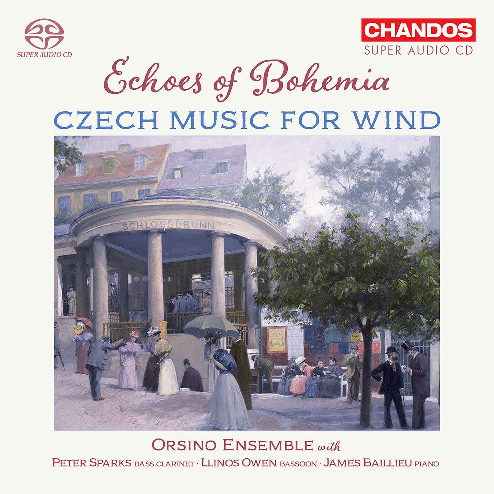 the album cover for Haas / Janacek / Orsino Ensemble - Echoes Of Bohemia - Czech Music For Wind (Hybr)