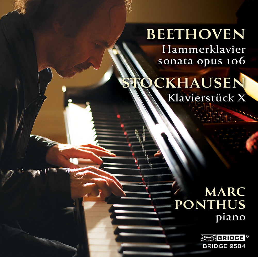 the album cover for L Beethoven .V. / Ponthus - Ponthus Plays Beethoven & Stockhausen