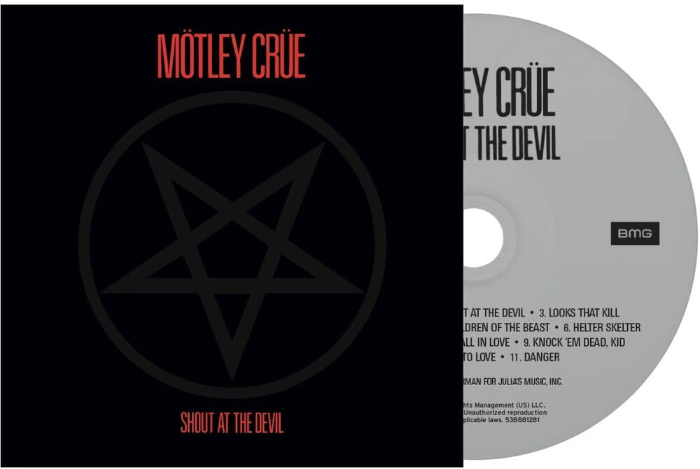 the album cover for Motley Crue - Shout At The Devil: 40th Anniversary
