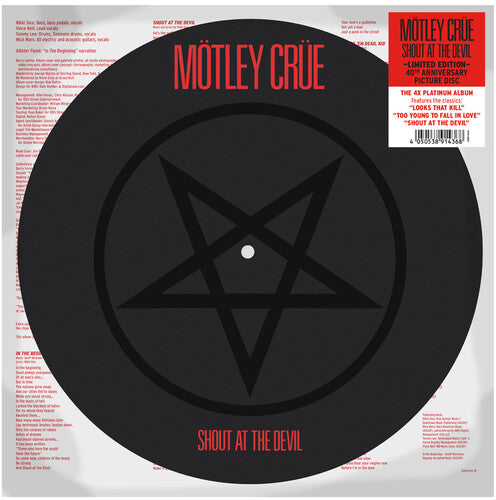 Motley Crue - Shout At The Devil (Limited Edition Picture Disc) Vinyl Record