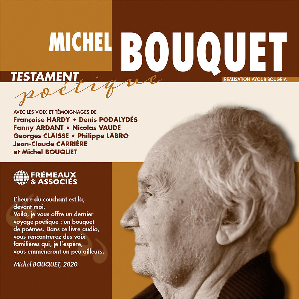 the album cover for Michel Bouquet / Podalydes,Denis - Testament Poetique