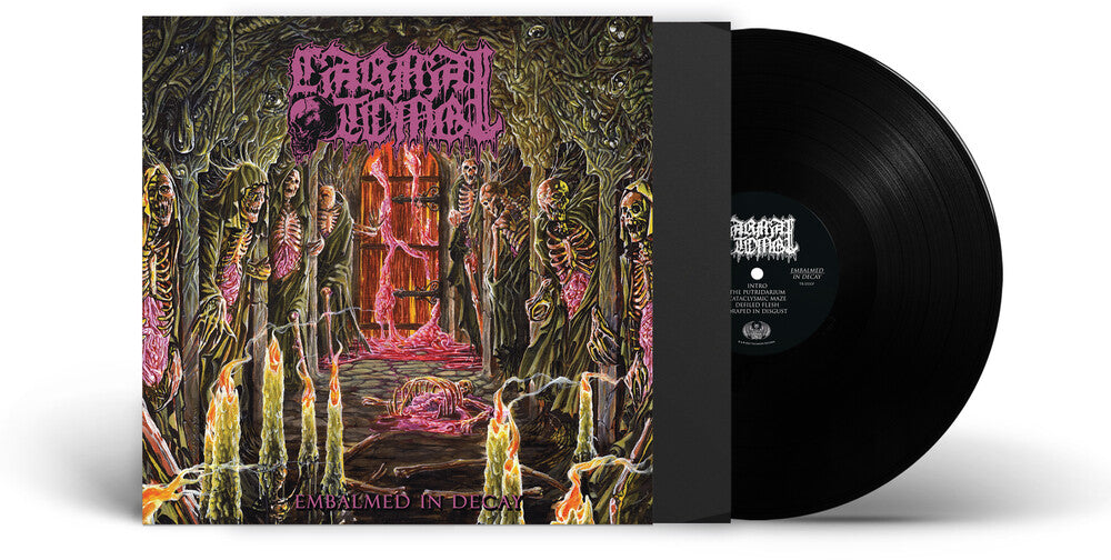 the album cover for Carnal Tomb - Embalmed In Decay