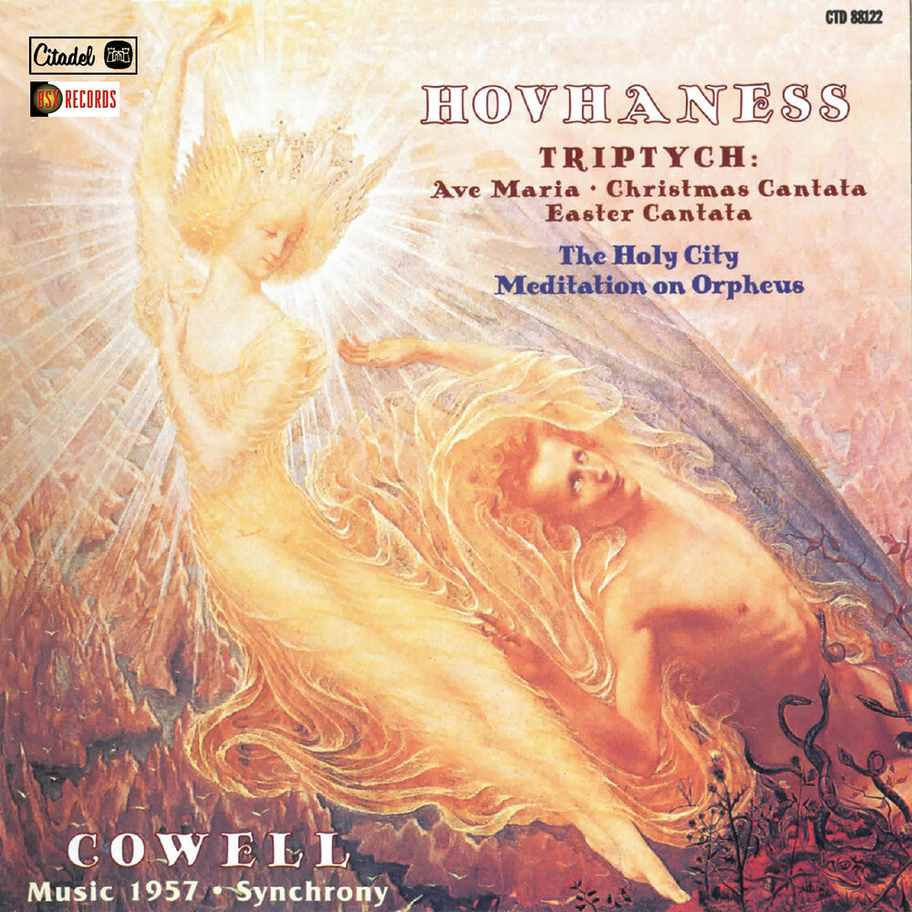 the album cover for ALAN HOVHANESS - Triptych Thy Holy City Meditation On Orpheus